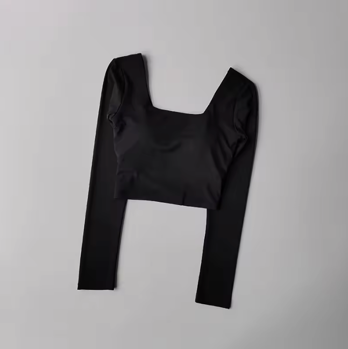 Women's long-sleeve yoga top