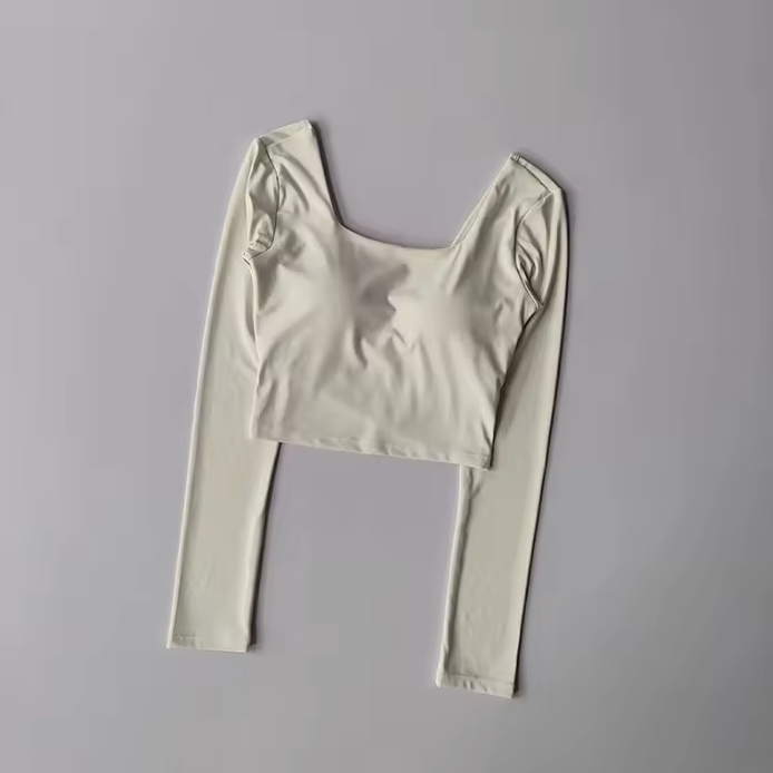 Women's long-sleeve yoga top