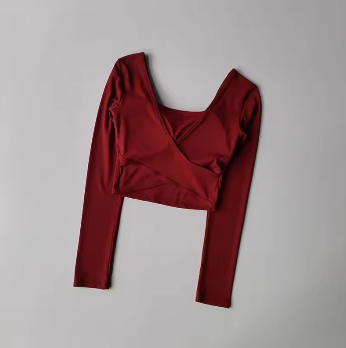 Women's long-sleeve yoga top