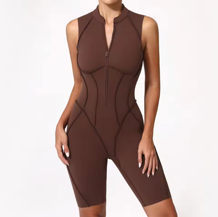 SculptFlex Yoga Romper – Power, Comfort & Style