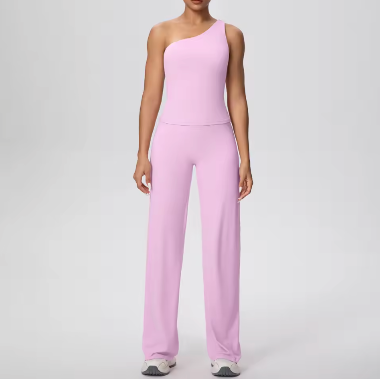 Women's One-Shoulder Yoga Jumpsuit
