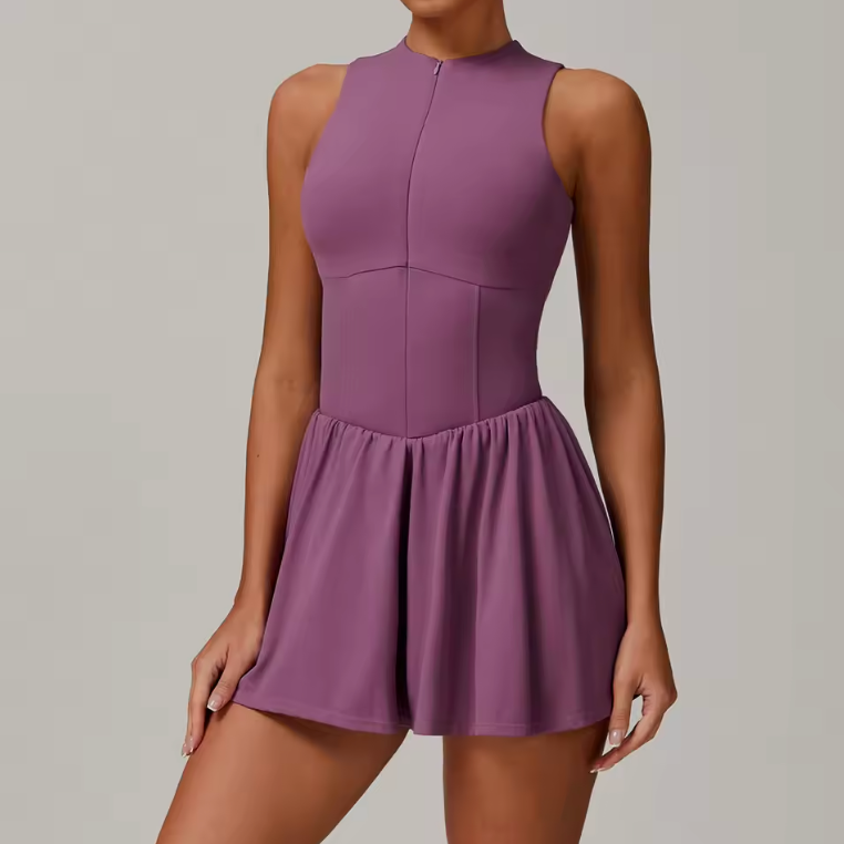 Women's Elegant Sleeveless Yoga Dress Romper