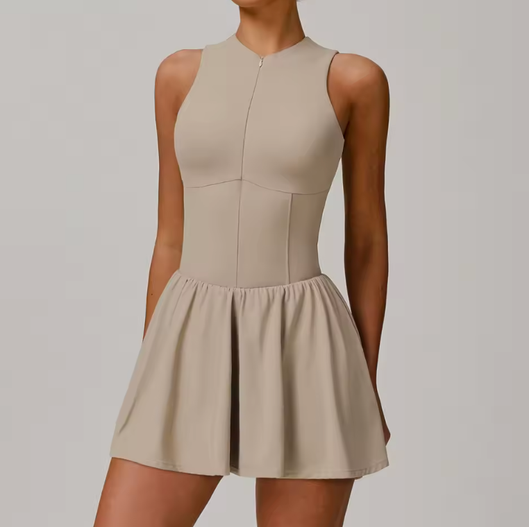 Women's Elegant Sleeveless Yoga Dress Romper
